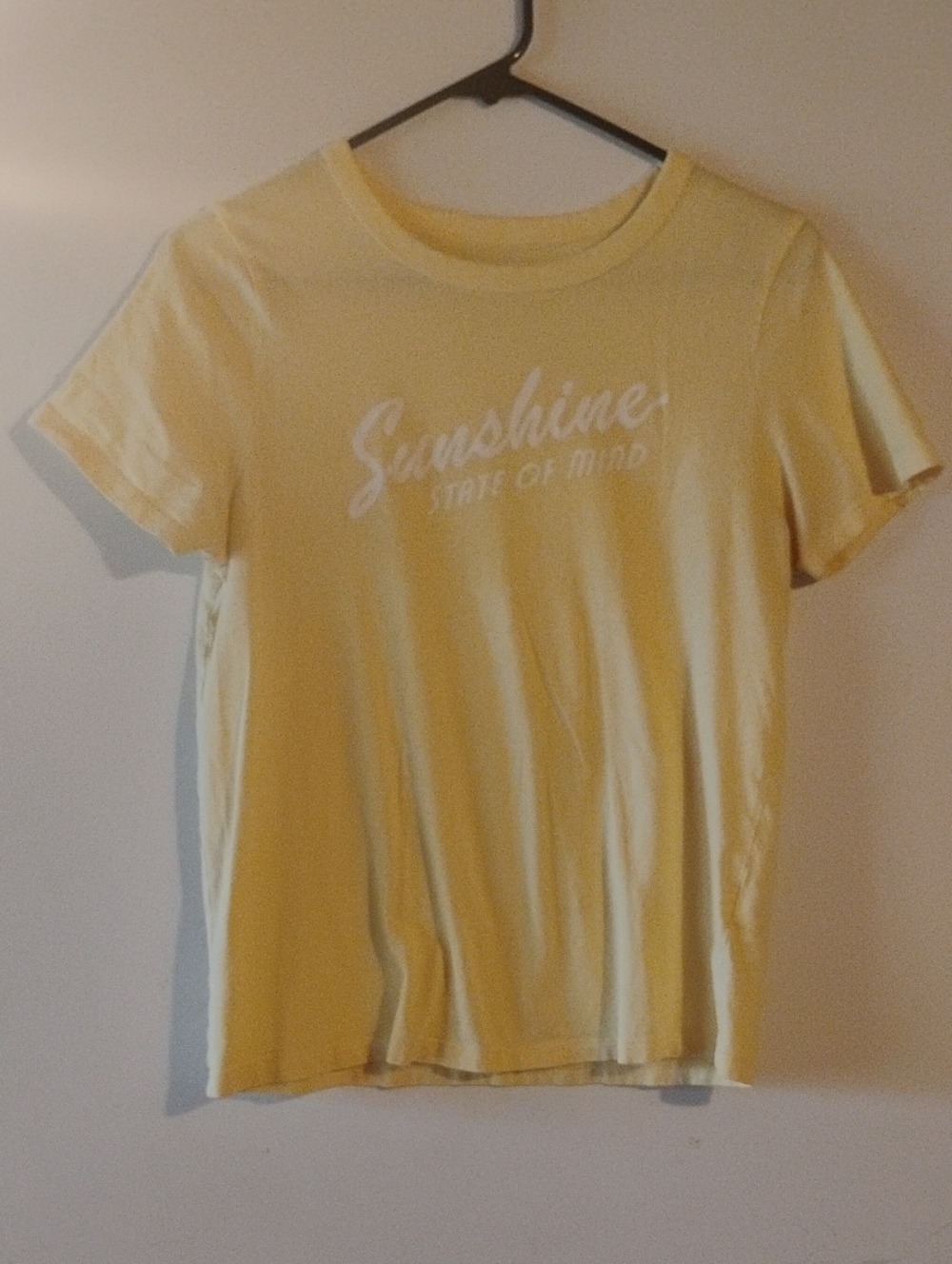 Old Navy Pale Yellow Crewneck Tee